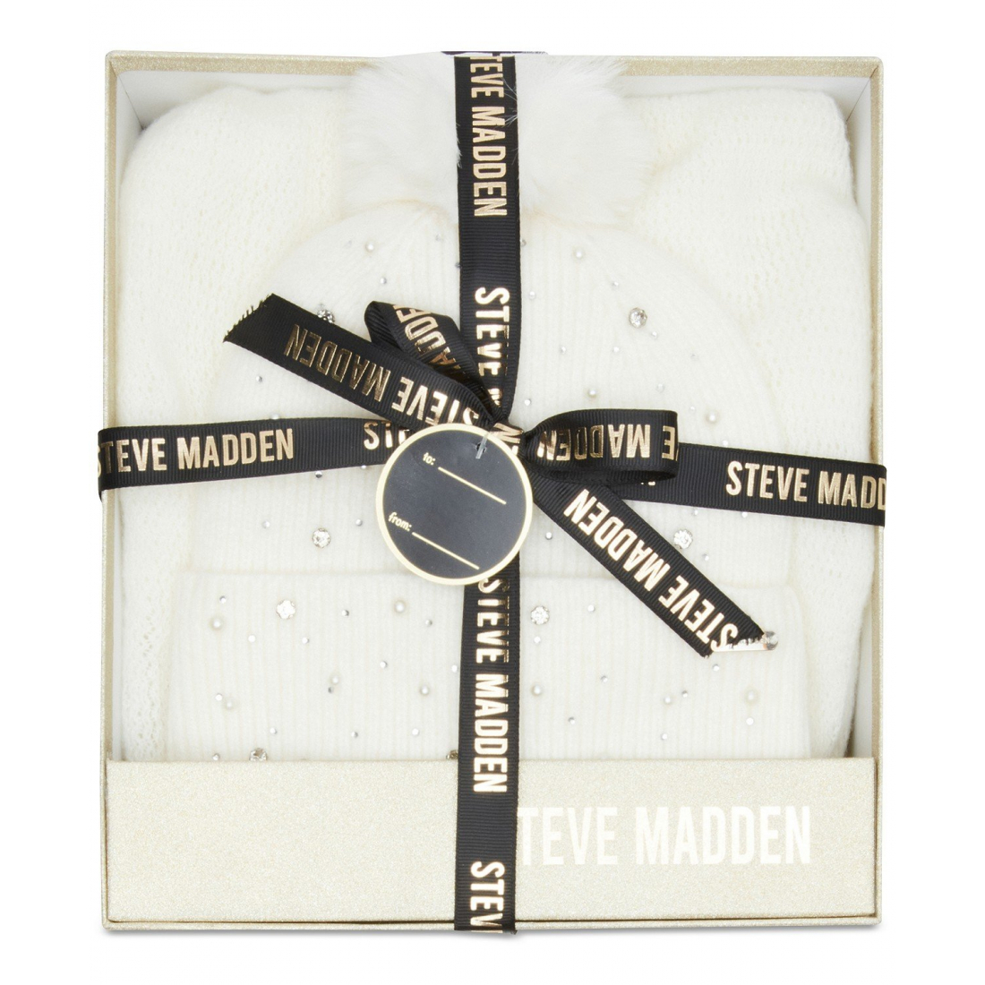 Women's 'Embellished gift' Beanie & Scarf Set