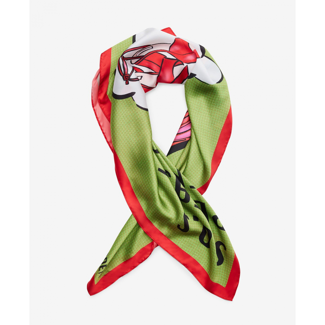 Foulard 'S.O.S Steve Print Satin Square' pour Femmes