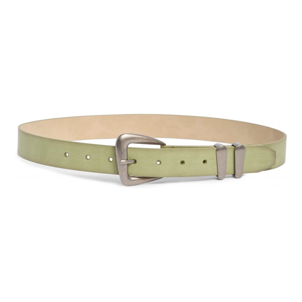 Ceinture 'Slanted Buckle Textured' pour Femmes