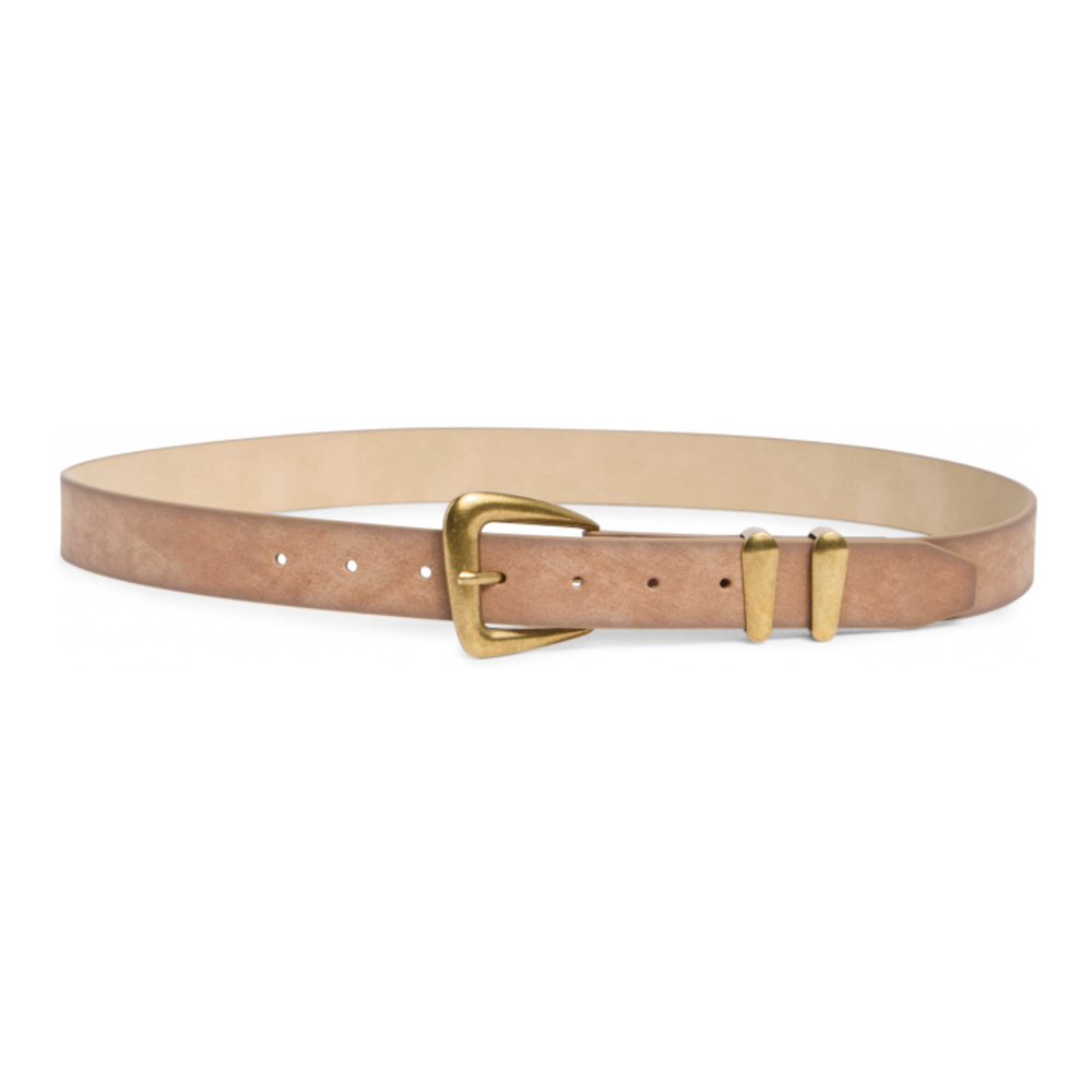Ceinture 'Slanted Buckle Textured' pour Femmes