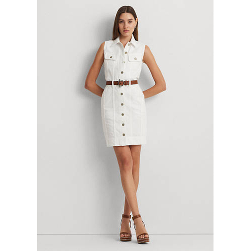 Women's 'Denim Trucker' Sleeveless Dress