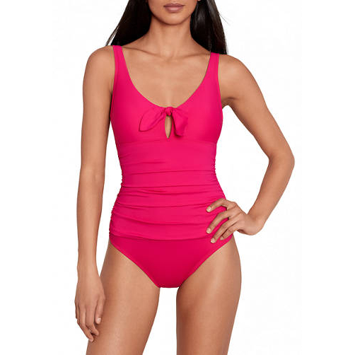 Women's 'Tie Front Underwire One Piece' Swimsuit