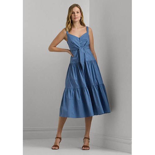 Women's 'Blend Tie Front Tiered' Sleeveless Dress