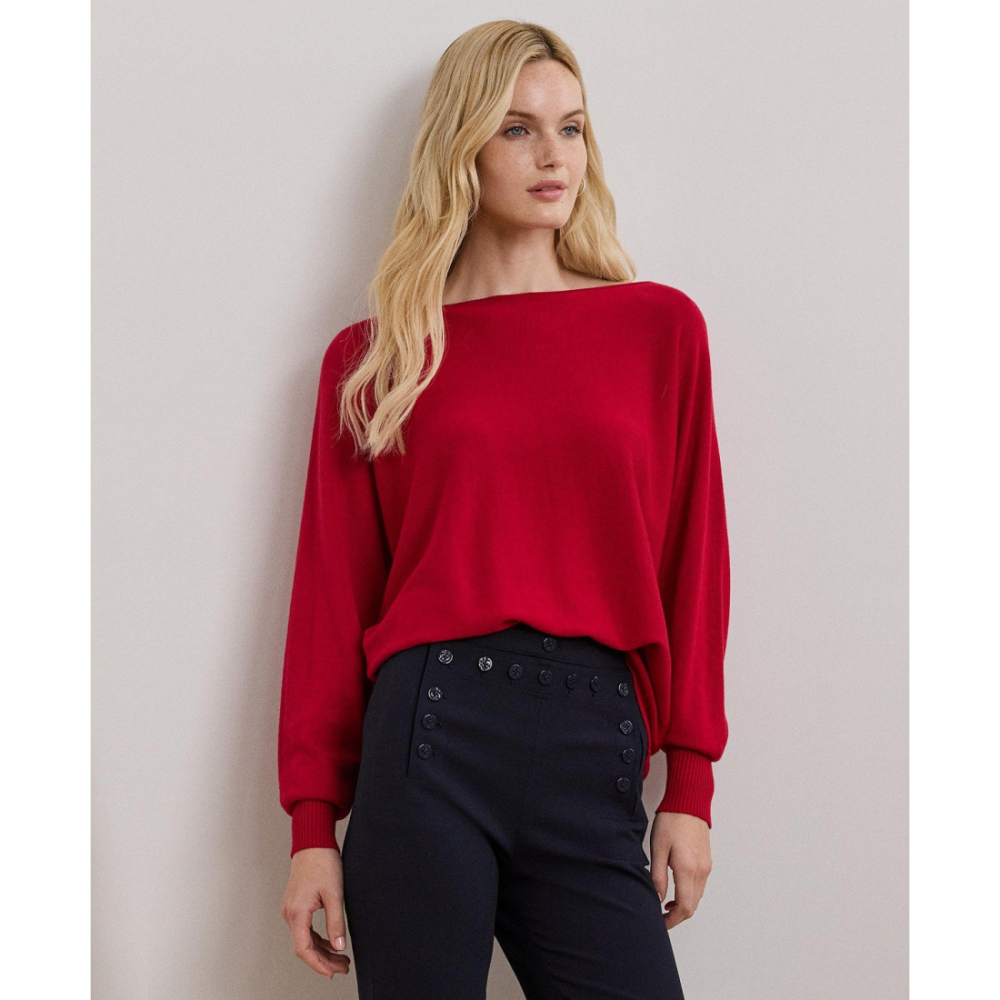 Women's 'Cotton-Blend Dolman-Sleeve' Sweater