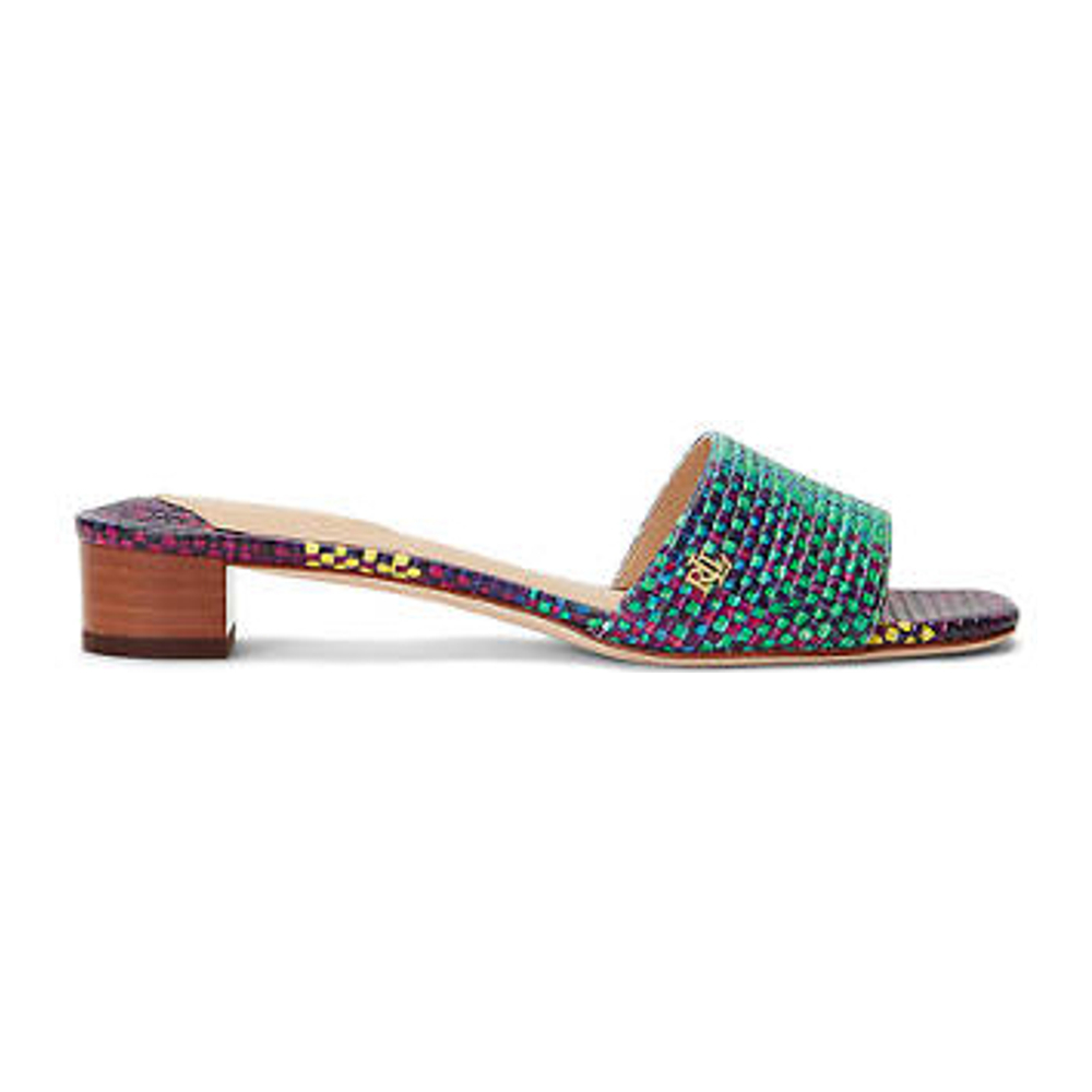 Women's 'Fay Plaid Woven Leather' High Heel Sandals