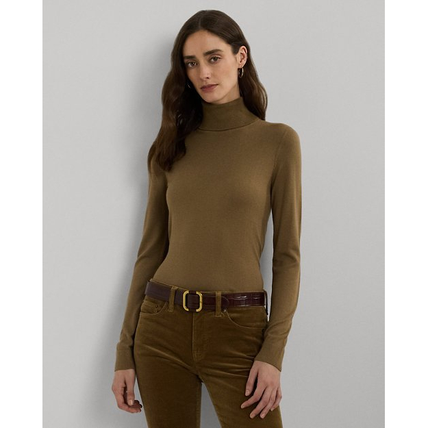 'Silk-Blend Turtleneck Sweater' pour Femmes