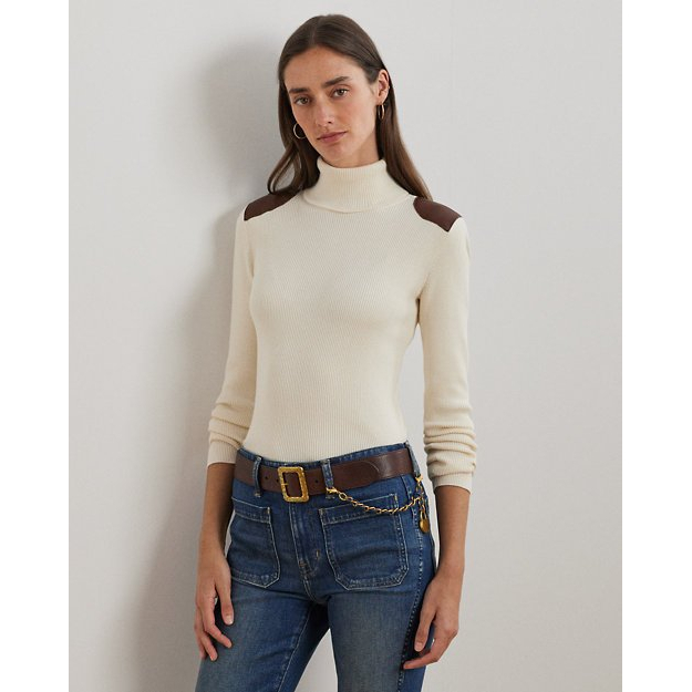 Women's 'Trim Ribbed' Turtleneck Sweater