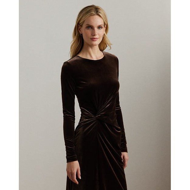 Women's 'Twist-Front' Long-Sleeved Dress