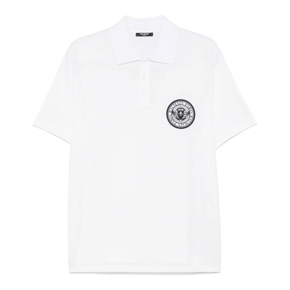 Polo 'Coin-Print' pour Hommes