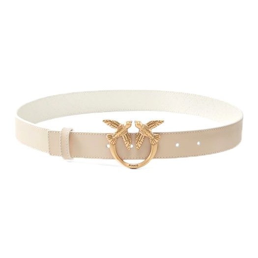 'Double-Face With Love Birds Buckle' Gürtel für Damen