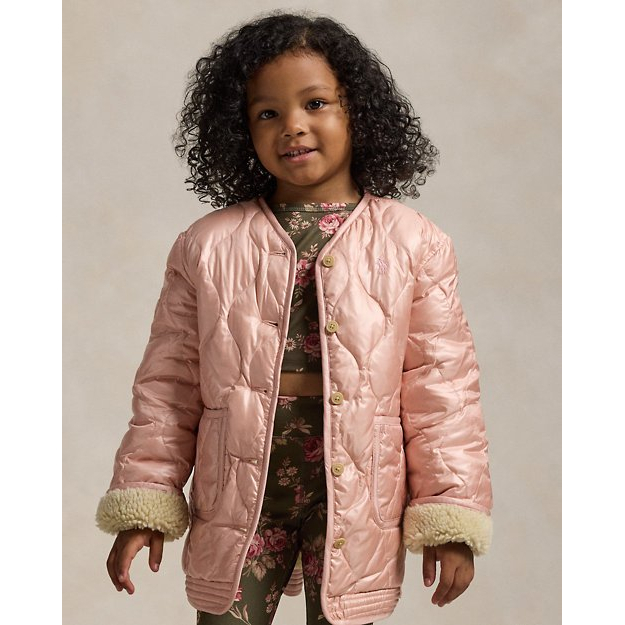 Veste 'Quilted Teddy Fleece Reversible' pour Petites filles
