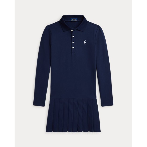 Robe Polo 'Pleated Stretch Mesh' pour Grandes filles