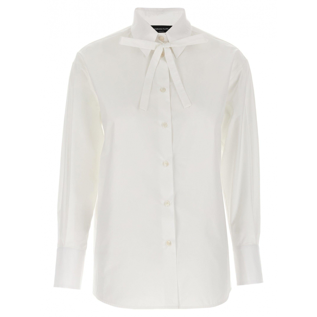 Chemise 'Basic With Collar String Detail' pour Femmes