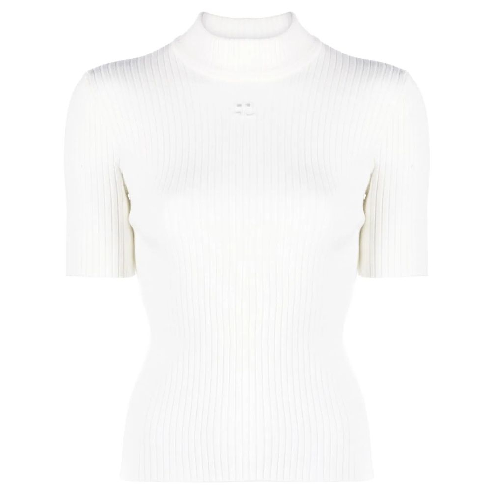 Pull à manches courtes 'Reedition Rib-Knit' pour Femmes