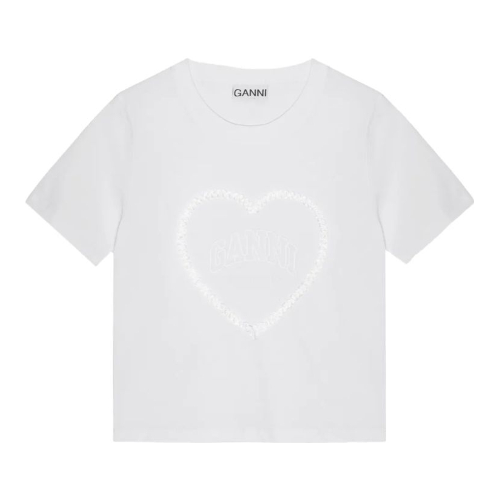 T-shirt 'Heart-Appliqué' pour Femmes