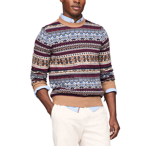 Men's 'Fair Isle Printed' Sweater