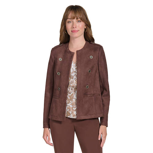Veste 'Faux Suede Band' pour Femmes