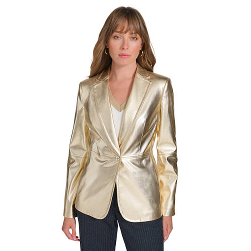 Blazer 'One Button Gold' pour Femmes