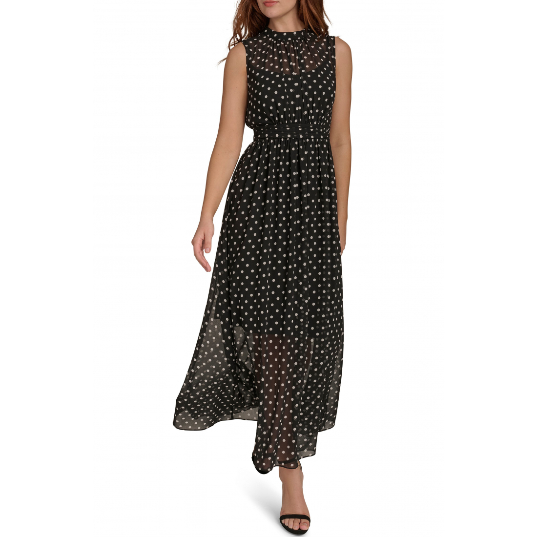 Robe maxi 'Sleeveless Polka Dot' pour Femmes