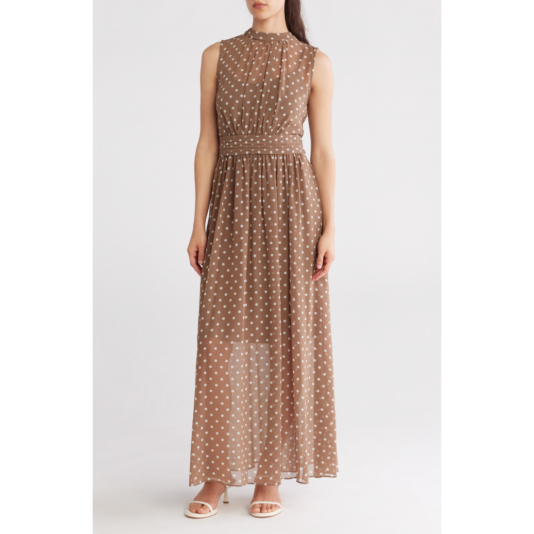 Robe maxi 'Sleeveless Polka Dot' pour Femmes