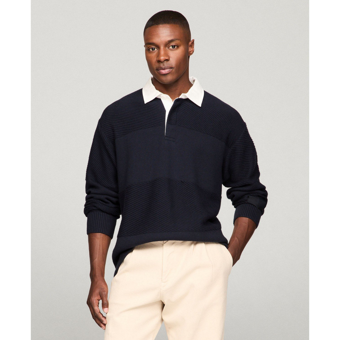 Men's 'Knit Stripe Rugby' Sweater