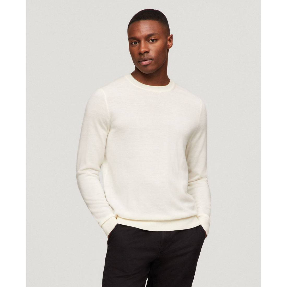 Men's 'Dress Casual Crewneck Fine Gauge' Sweater
