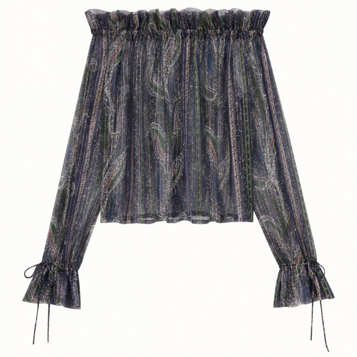 Blouse à épaules dénudées 'Ruffled' pour Femmes