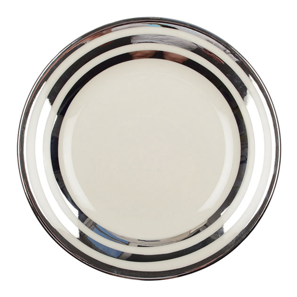 Dessertteller Triple Filet Silber