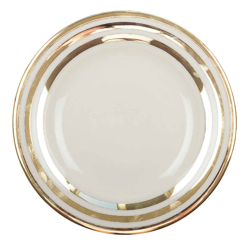 Assiettes Creuse Triple Filet Or