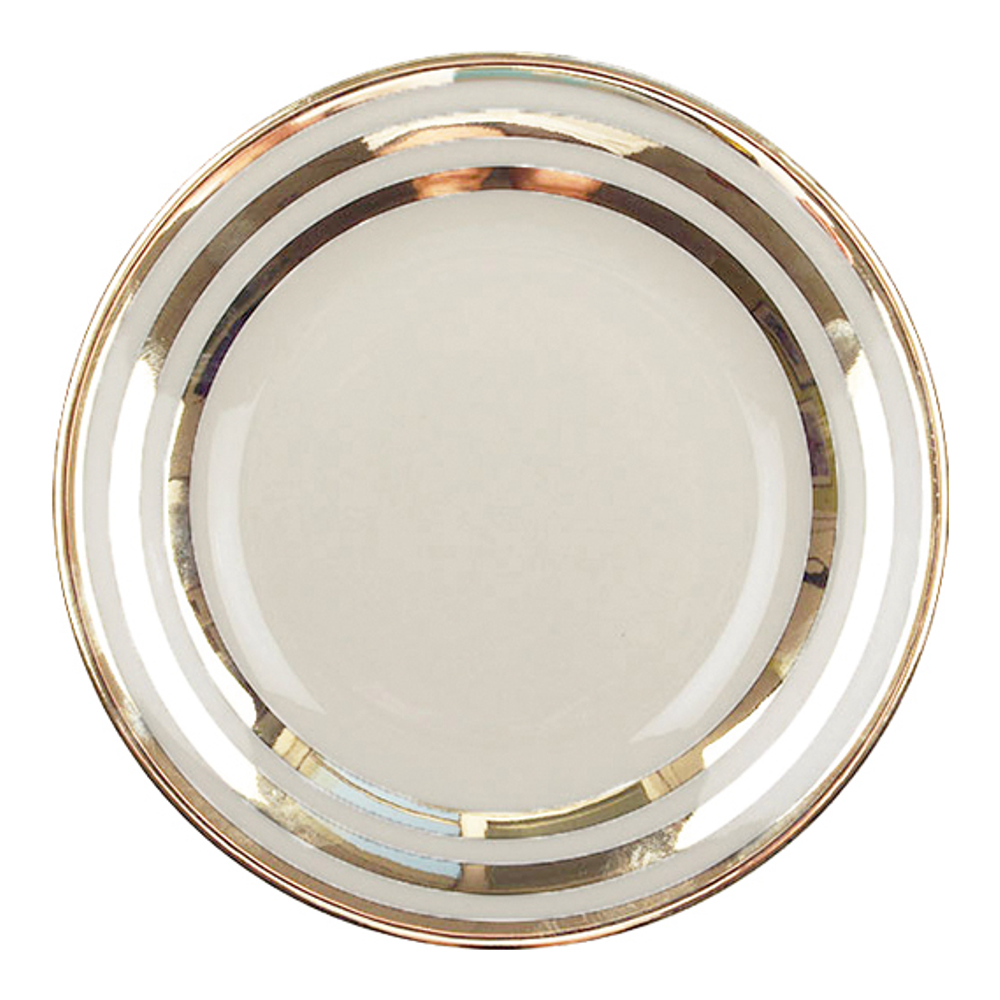 Triple Filet Gold Dessert Plates
