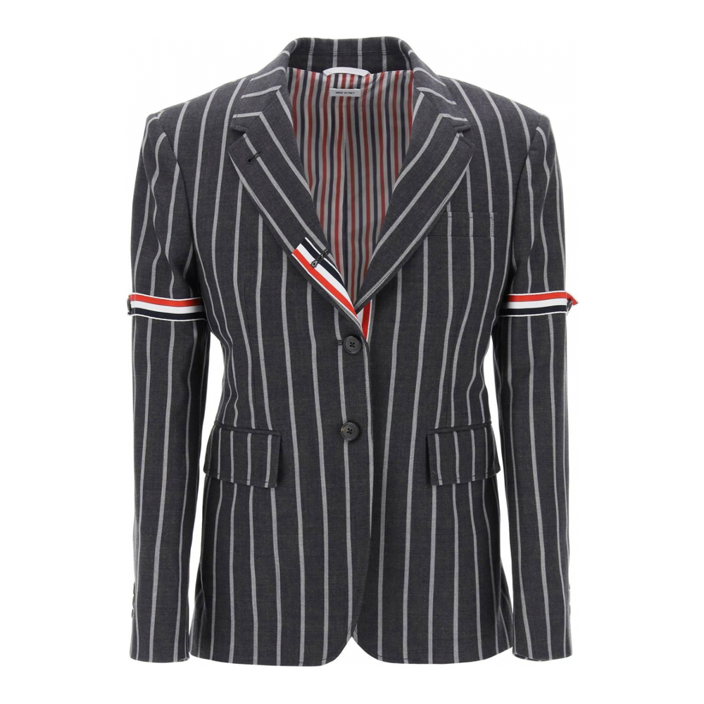 Veste 'Striped Single-Breasted' pour Femmes