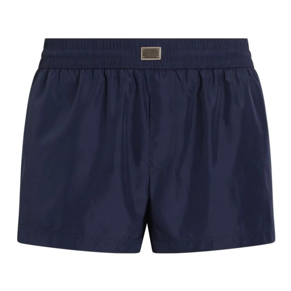 'Logo-Plaque' Badeshorts für Herren