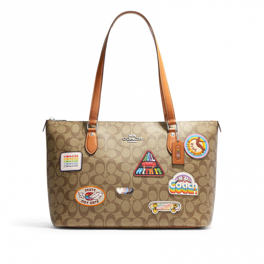 Women's 'Gallery In Signature With Patches' Tote Bag