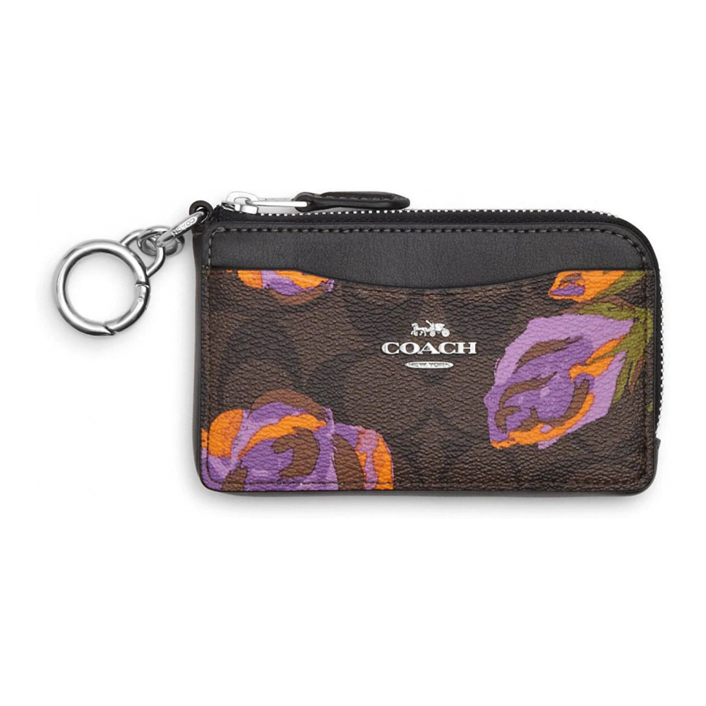 Women's 'Multifunction In Signature With Rose Print' Card case