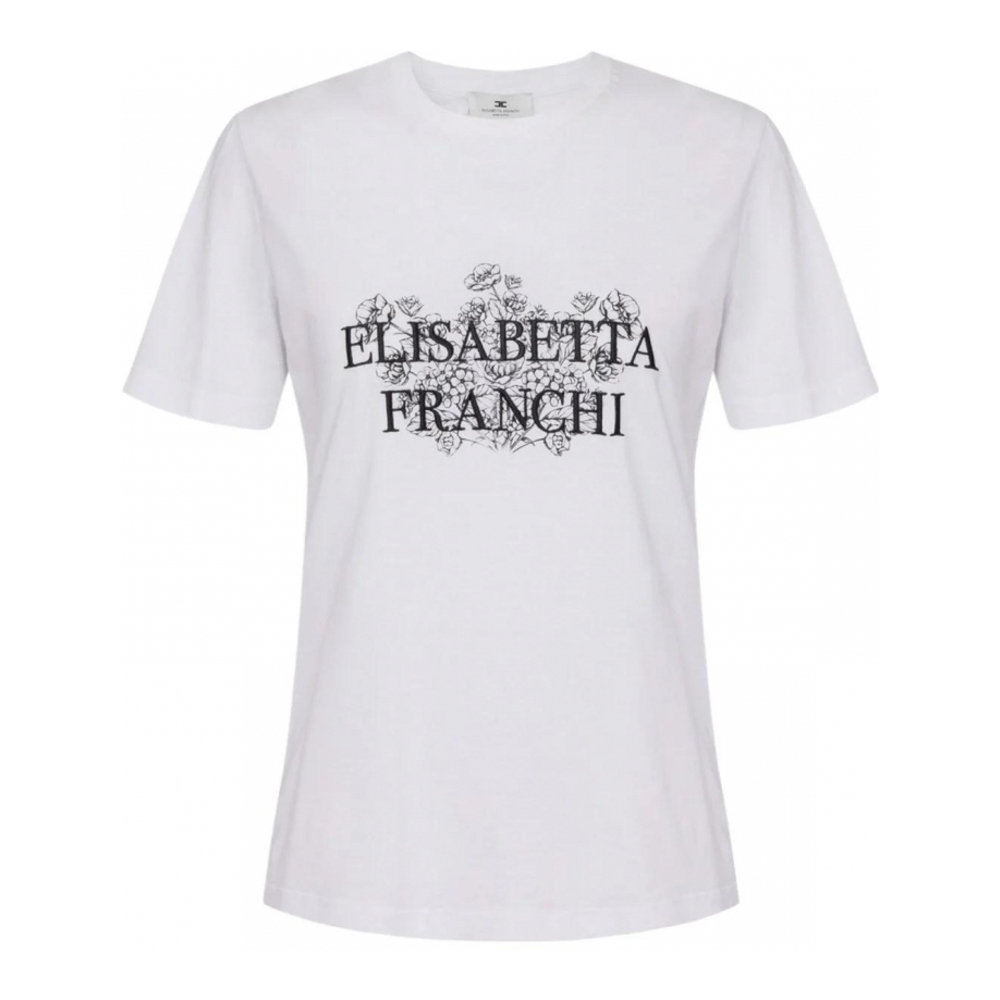 T-shirt 'With Print And Embroidery' pour Femmes