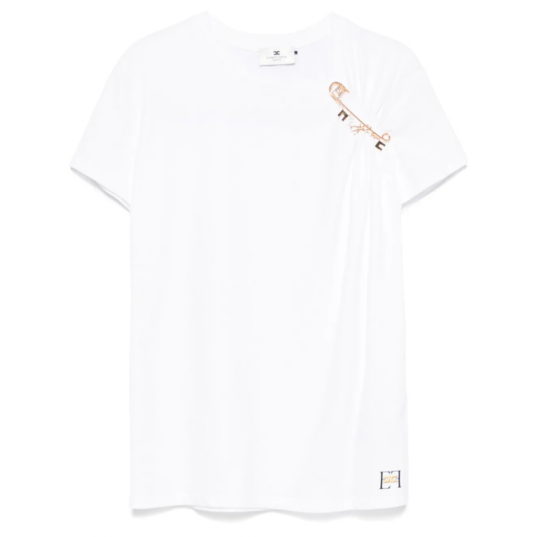 T-shirt 'Jewelled-Brooch' pour Femmes