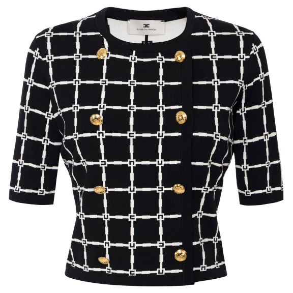 Cardigan à manches courtes 'With Golden Buttons' pour Femmes