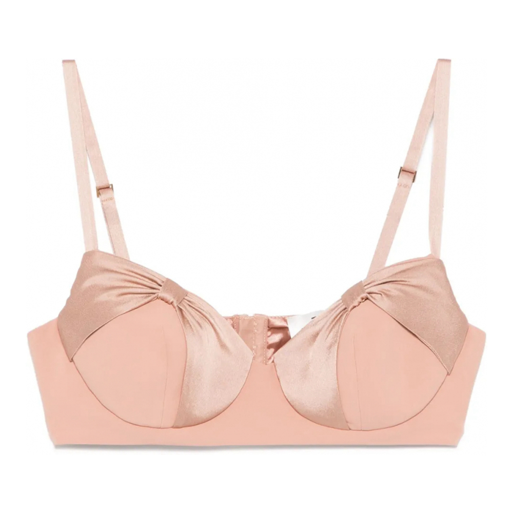 Crop Top 'Satin-Bow' pour Femmes