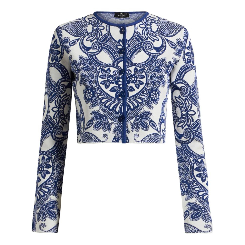 Cardigan 'Paisley-Intarsia' pour Femmes