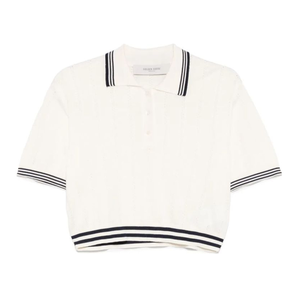 Polo 'Rhinestone-Embellished' pour Femmes