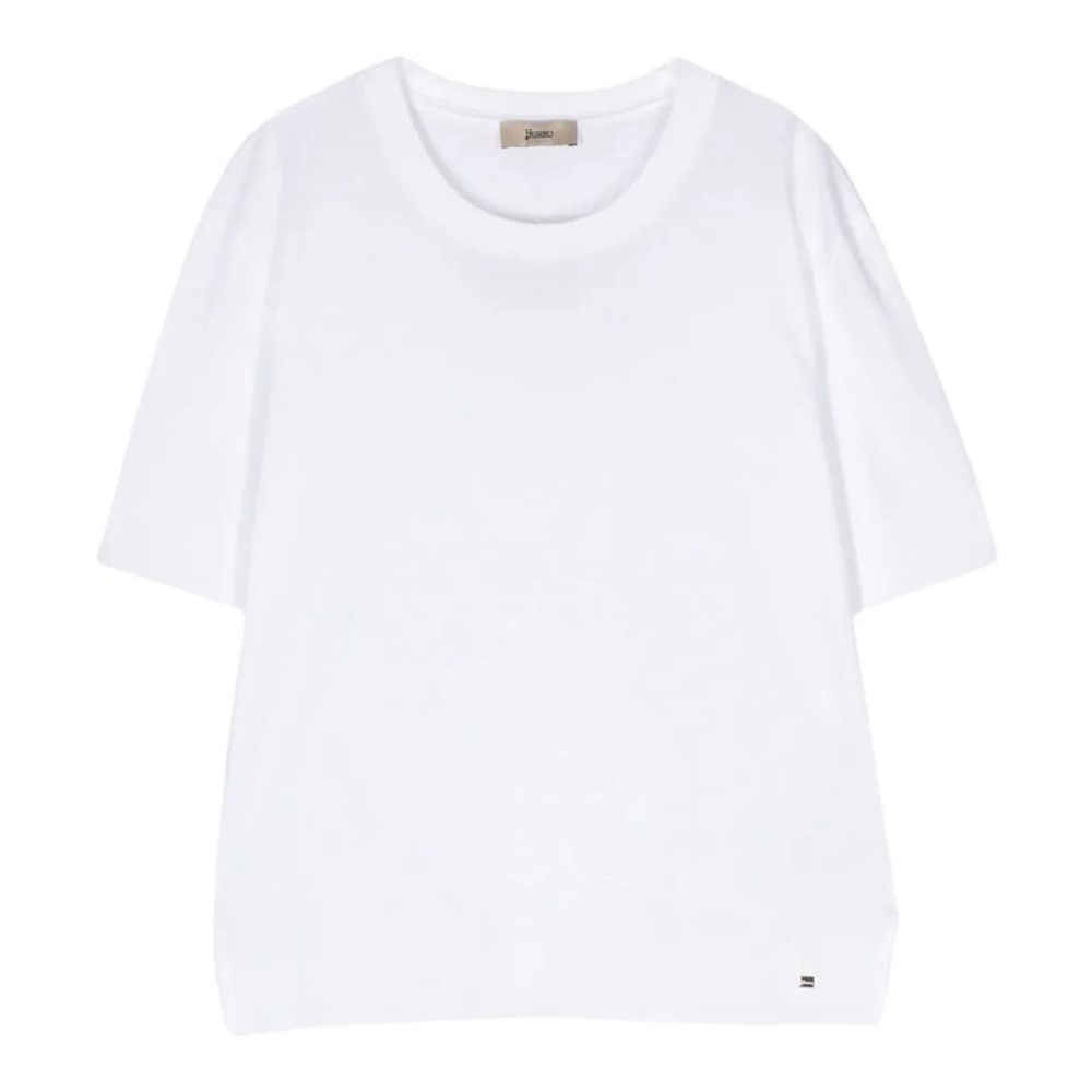 'Fine-Knit' Kurzarm Pullover für Damen