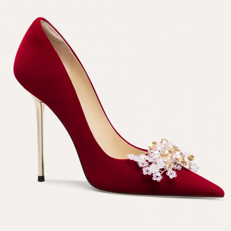 'Velvet Bridal High Heels' Pumps für Damen