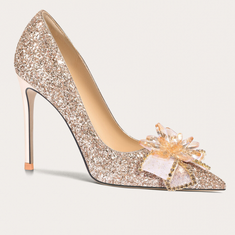 'French Crystal Wedding High Heels' Pumps für Damen