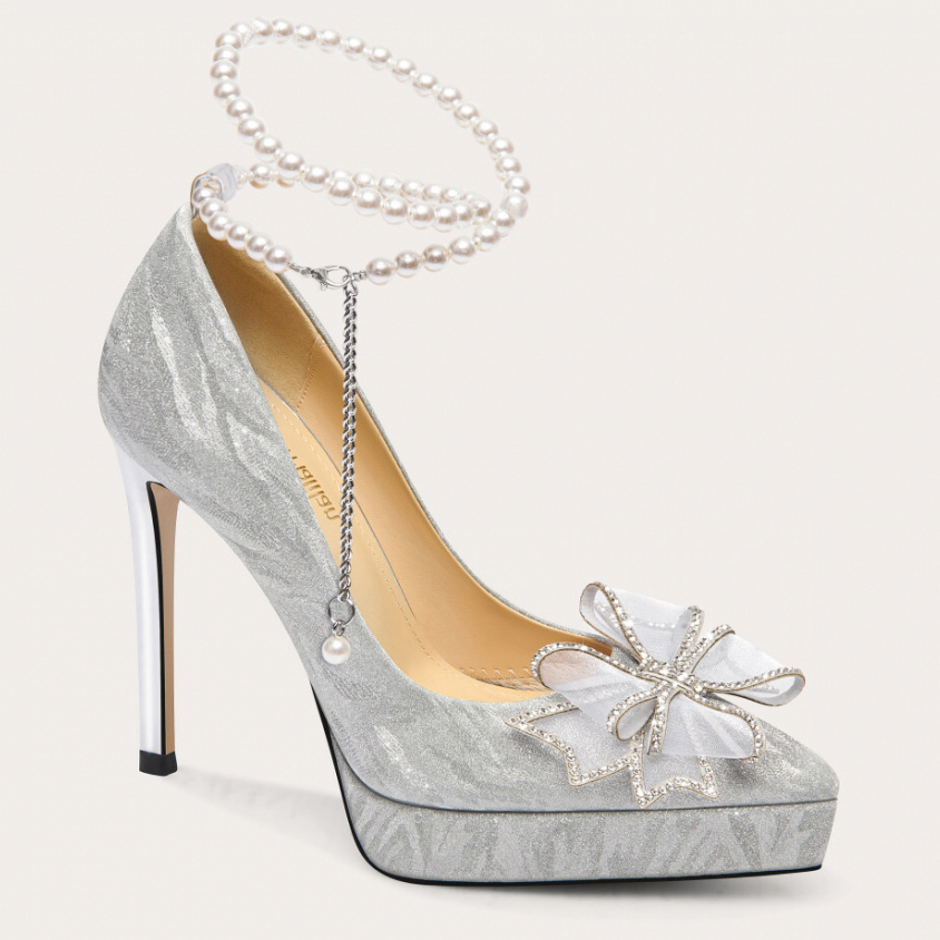 'French Wedding High Heels' Pumps für Damen