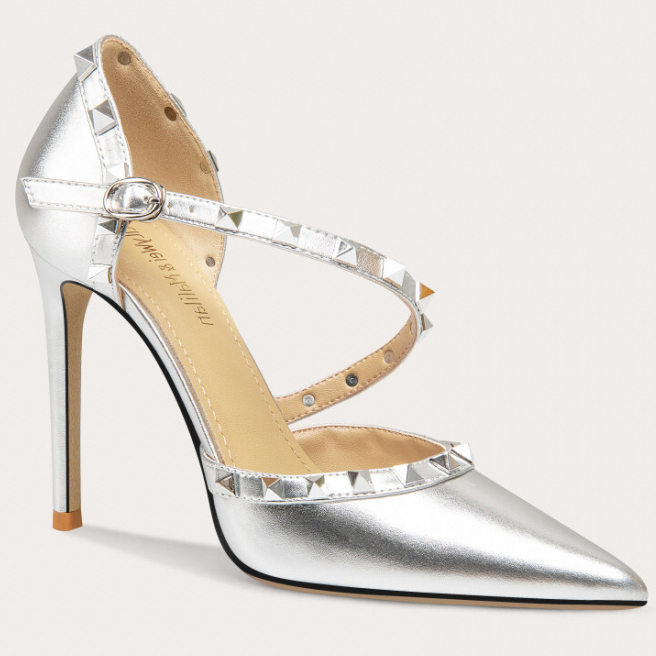 'Studded Sexy Pointed-toe' Sandalen für Damen