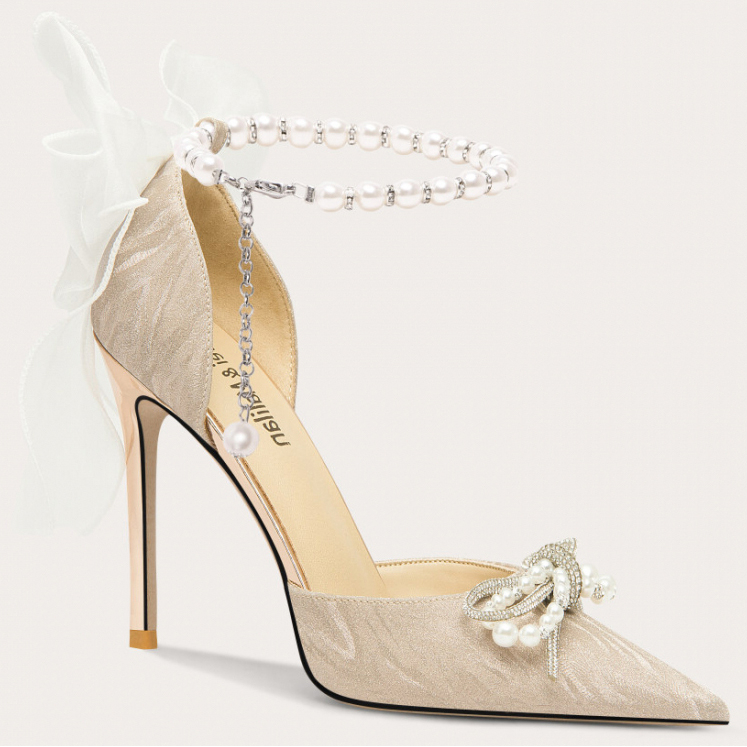 'Fairy Pearl Crystal High Heels' Pumps für Damen