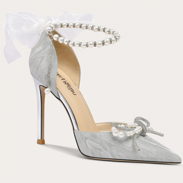 'Fairy Pearl Crystal High Heels' Pumps für Damen