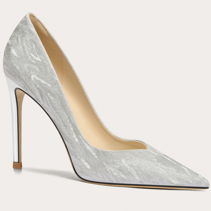 'Silver Bling-bling High Heels' Pumps für Damen