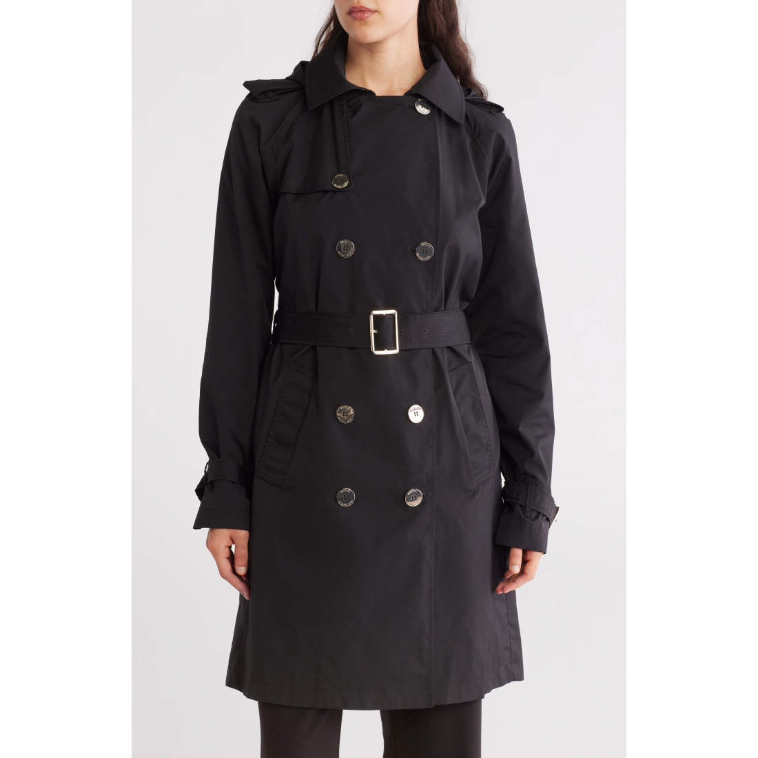 'Belted Double Breasted Trench Coat' pour Femmes