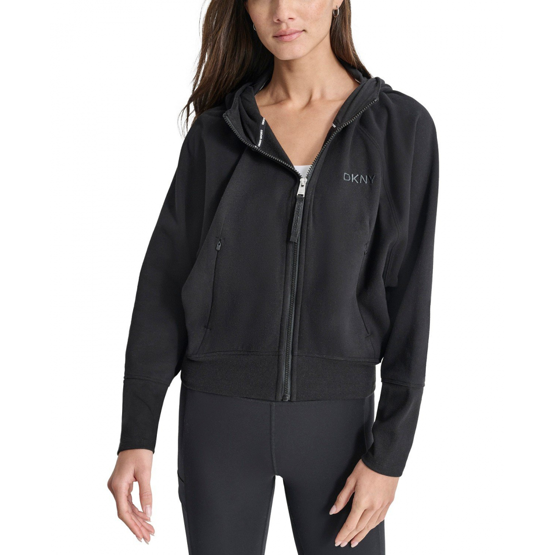 Sweatshirt à capuche  'Performance Zip-Front Logo' pour Femmes